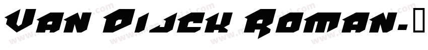 Van Dijck Roman字体转换